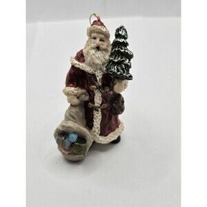 Vintage Santa  Christmas Ornament